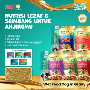Pouch Makanan Anjing Basah Sachet 80gr